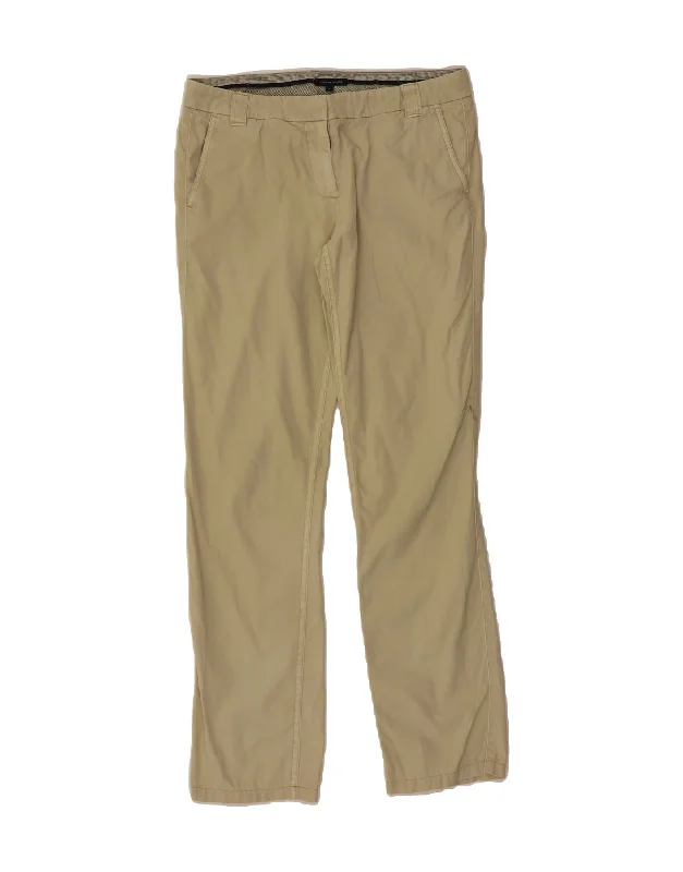 TOMMY HILFIGER Womens Straight Chino Trousers US 6 Medium W30 L31 Beige