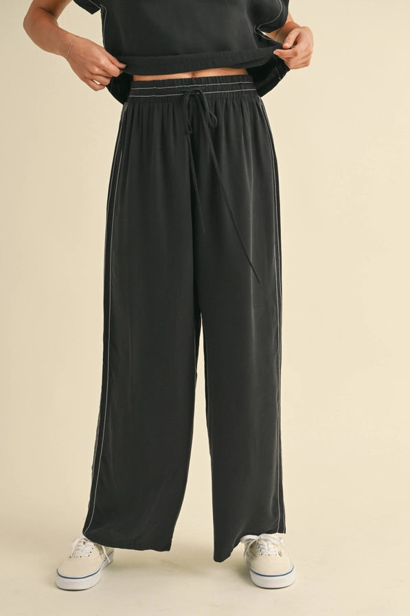 Viscose Elastic Band Waist Pants