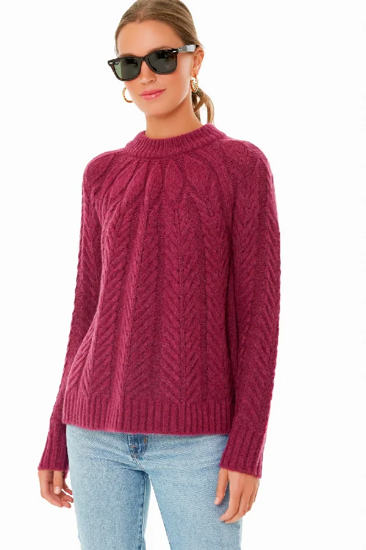 Merlot Royal Peacock Sweater