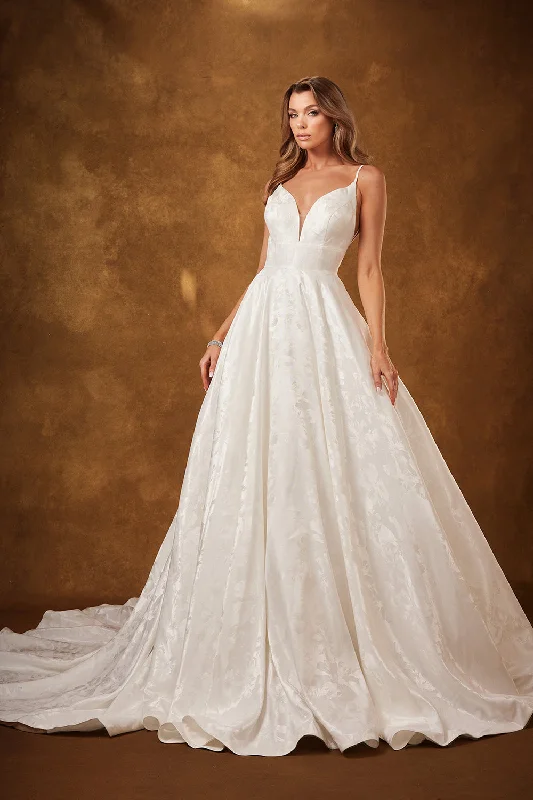 Brocade Sleeveless Bridal Gown by Abby Lane 97251