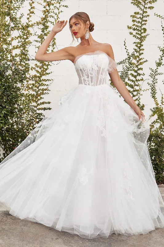 Cinderella Divine's Enchanting Strapless Lace Ball Gown for Unforgettable Evenings