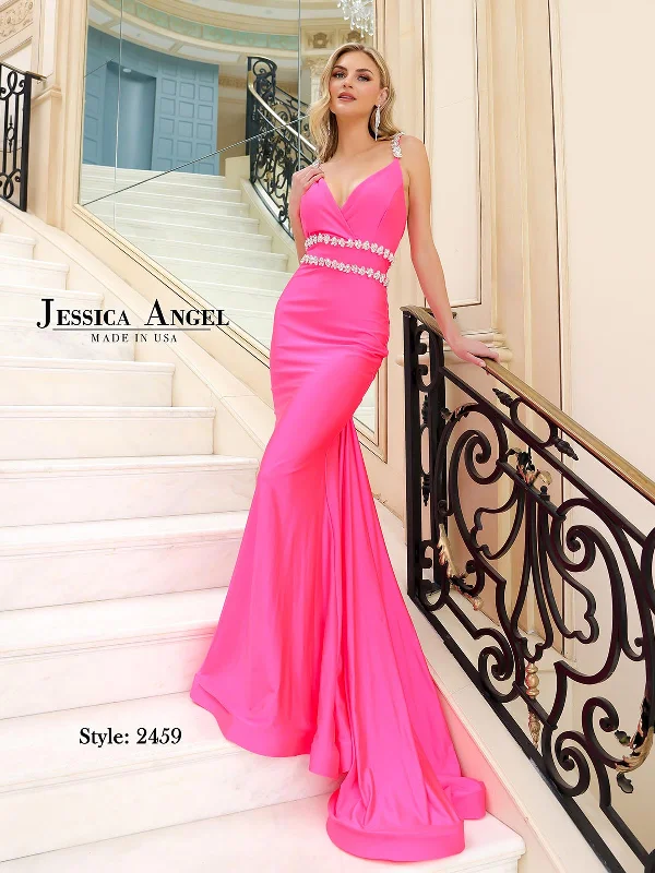 Jessica Angel Style JA2459 Jersey Fiberic Sweetheart Neckline Long Dress