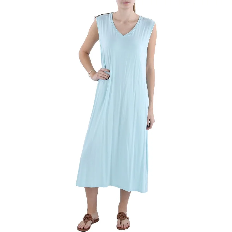 Womens Tencel Midi Dress