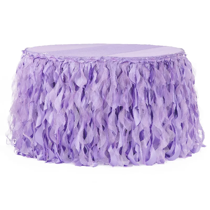 Curly Willow 14ft Table Skirt - Victorian Lilac/Wisteria