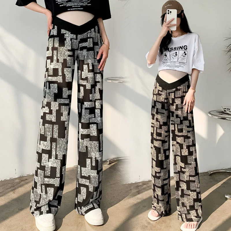 NiDELL: Women’s Vintage Loose Trousers Belly Support For Summer