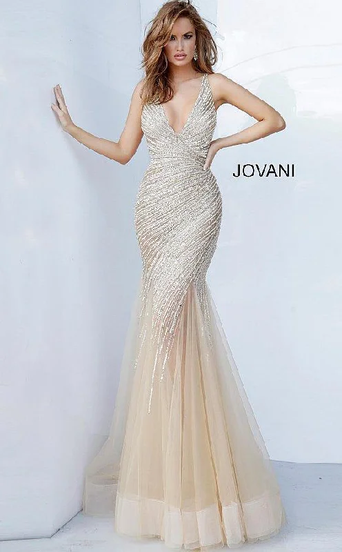 Jovani 4741 Long Formal Beaded Prom Dress