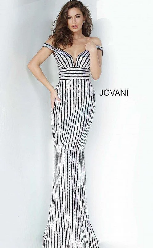 Jovani 4217 Long Off Shoulder Prom Dress