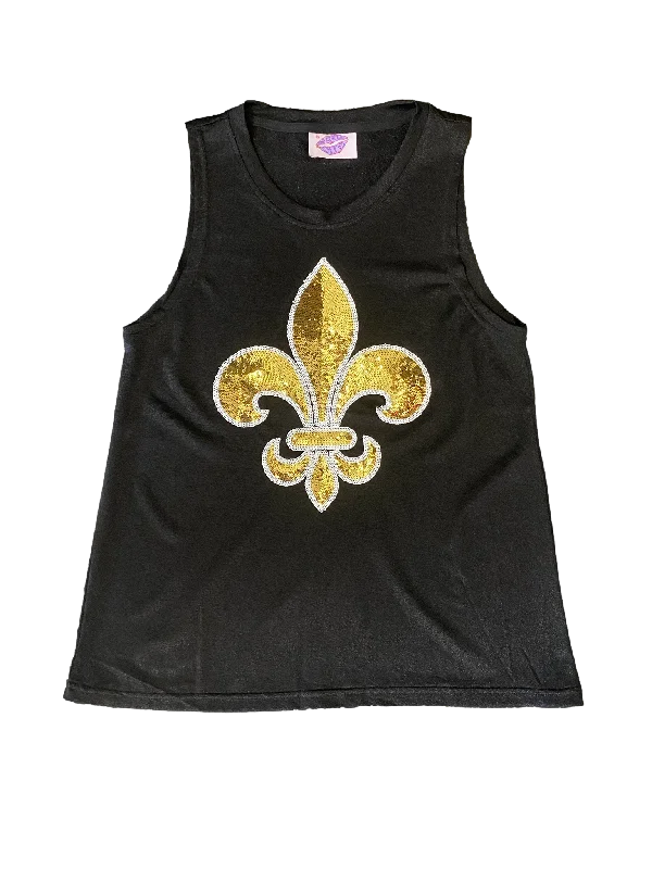 Glitter Fleur De Lis Tank