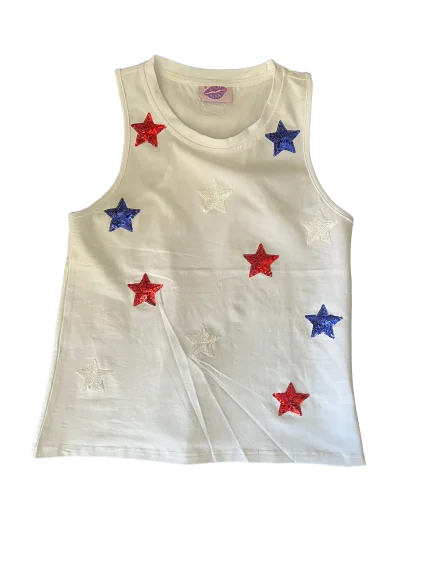 Red, White & Blue Star Tank