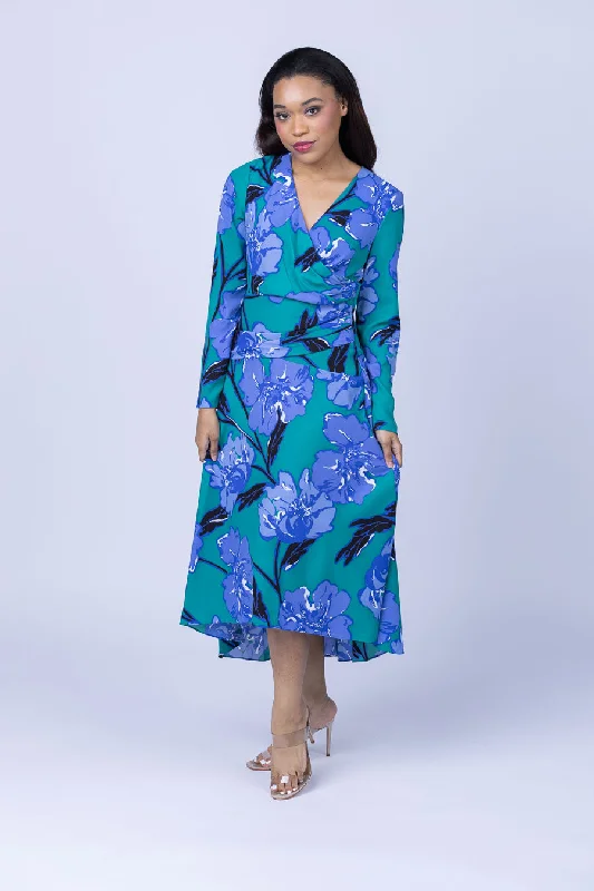 DVF Feronia Dress in Outline Floral