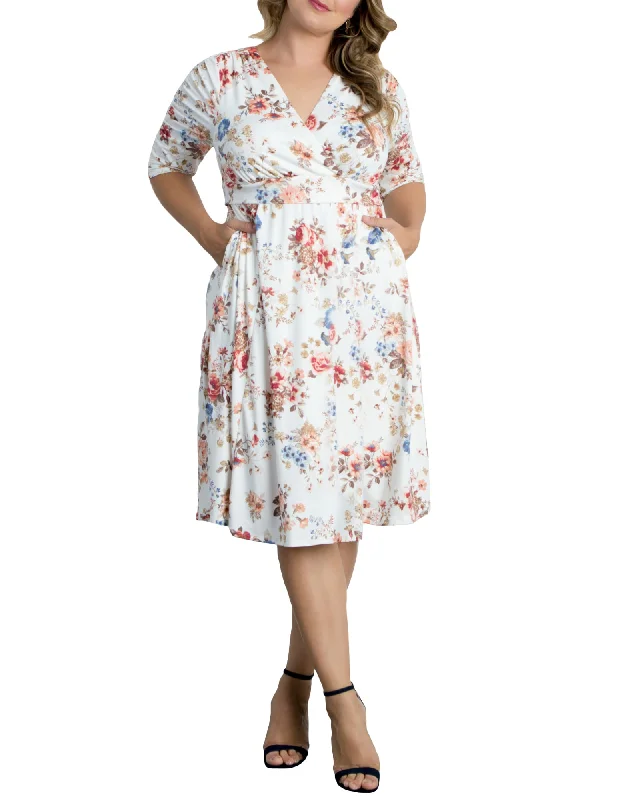 Gabriella Dress | IVORY FLORAL PRINT