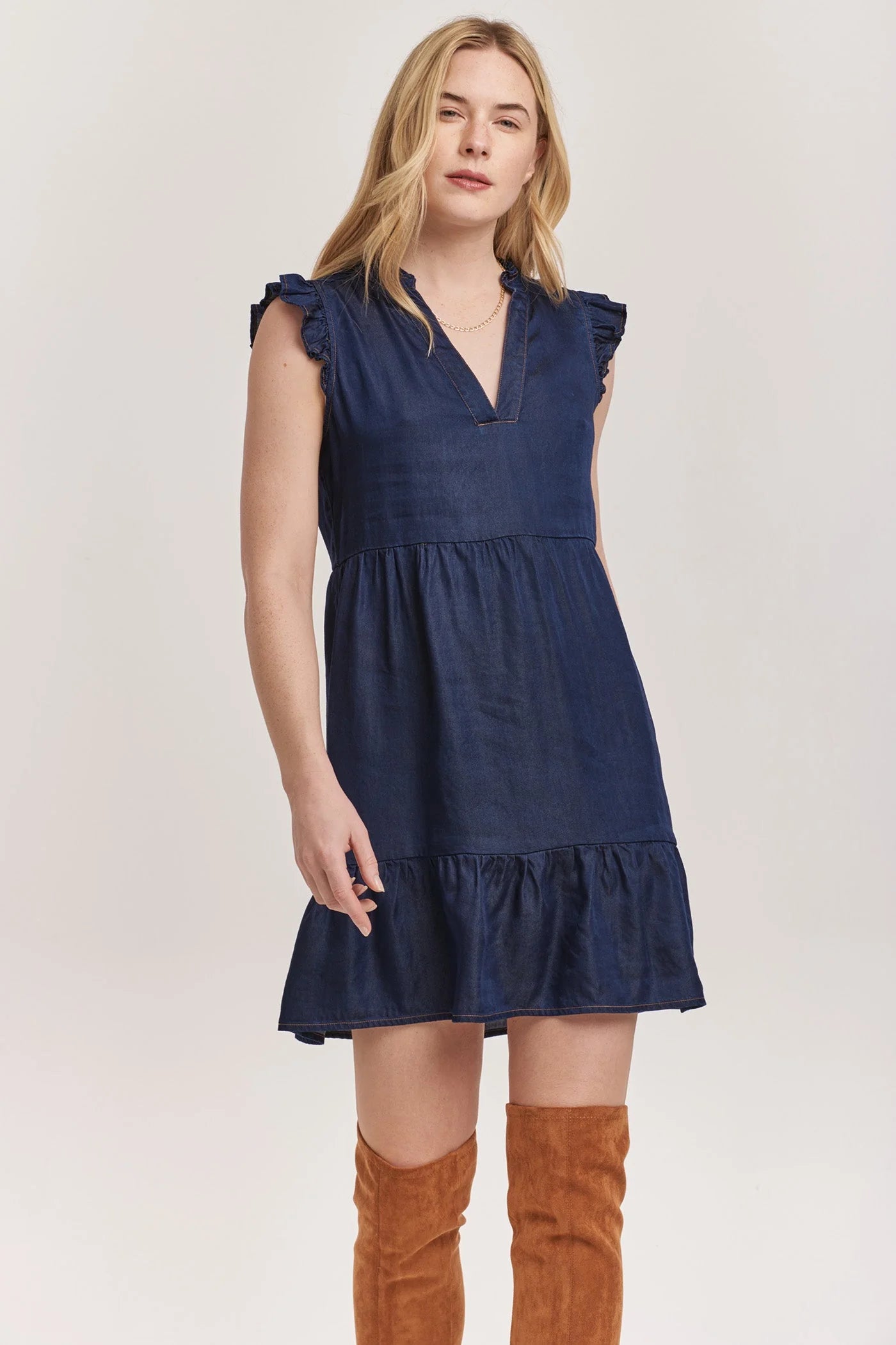 Berenice Denim Tercel Dress DEAR JOHN