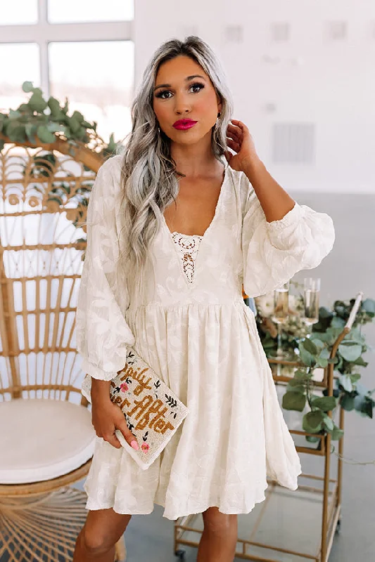 Confidence On Speed Dial Dress In Cream