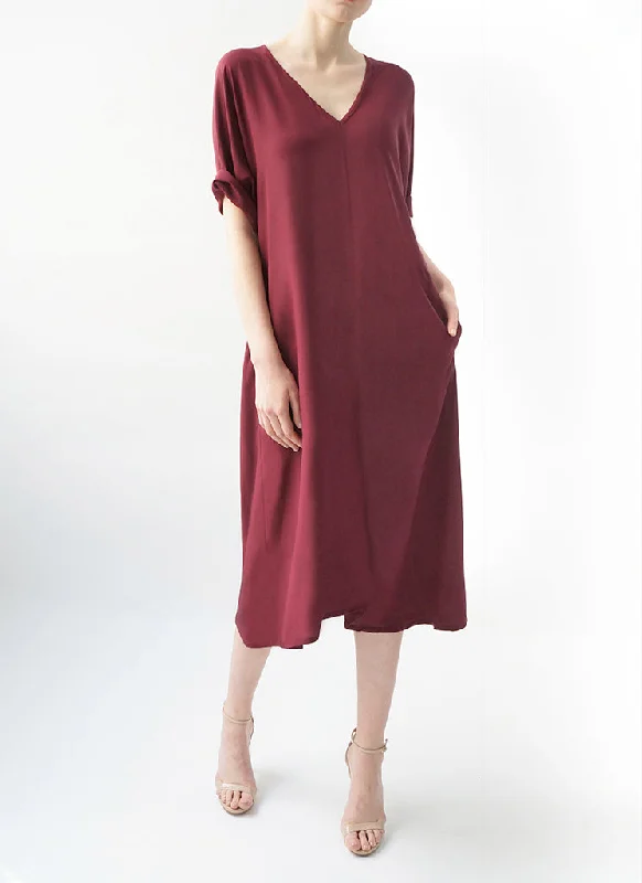 ETTA DRESS (BERRY)