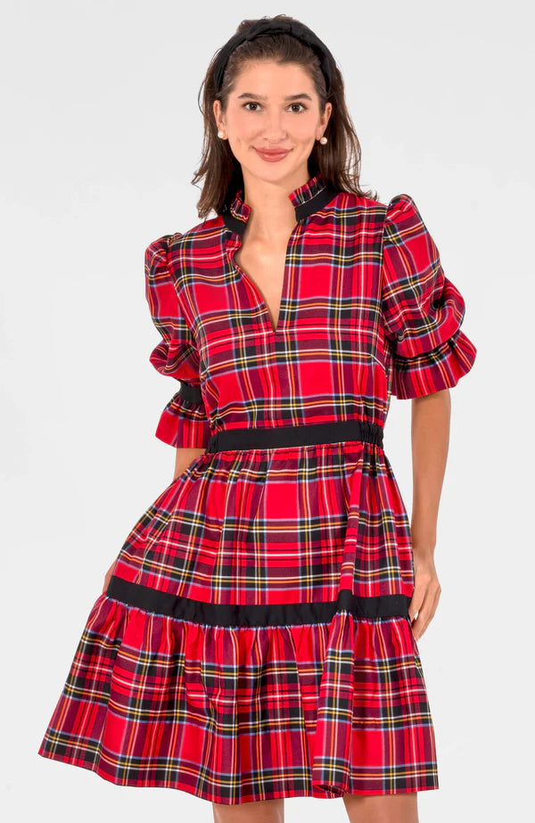 Gretchen Scott Teardrop Dress - Duke of York Red Multi