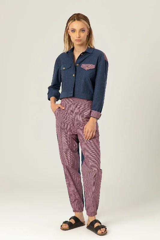 The Picnic Pants | Red & navy checkered