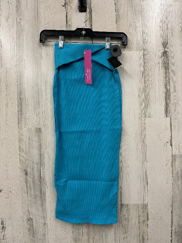 Blue Skirt Maxi Fashion Nova, Size Xs Flowing Maxi Skirt