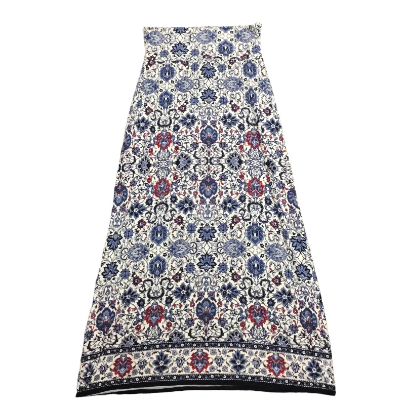 Blue Skirt Maxi Max Studio, Size M Maxi Skirt Outfit