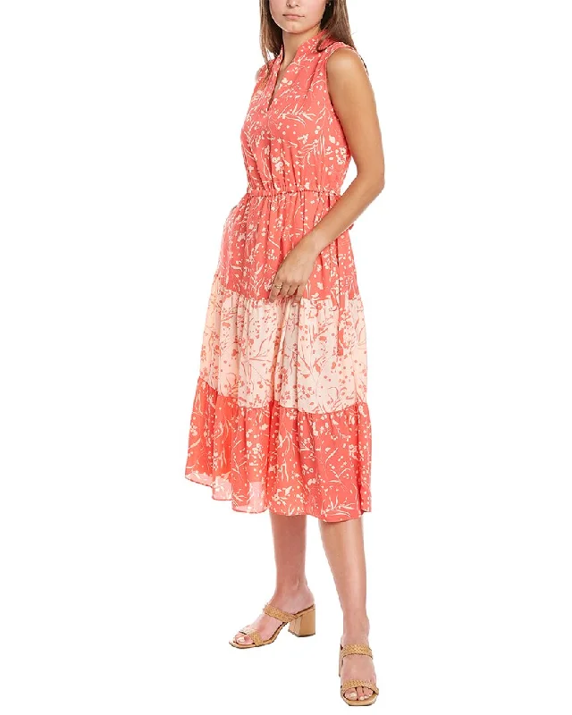 Anne Klein Tiered Midi Dress