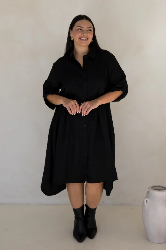 Soho Shirt Dress | Black