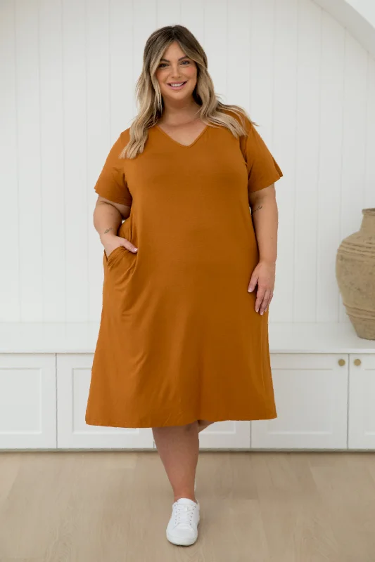 T-Shirt Dress | Butterscotch