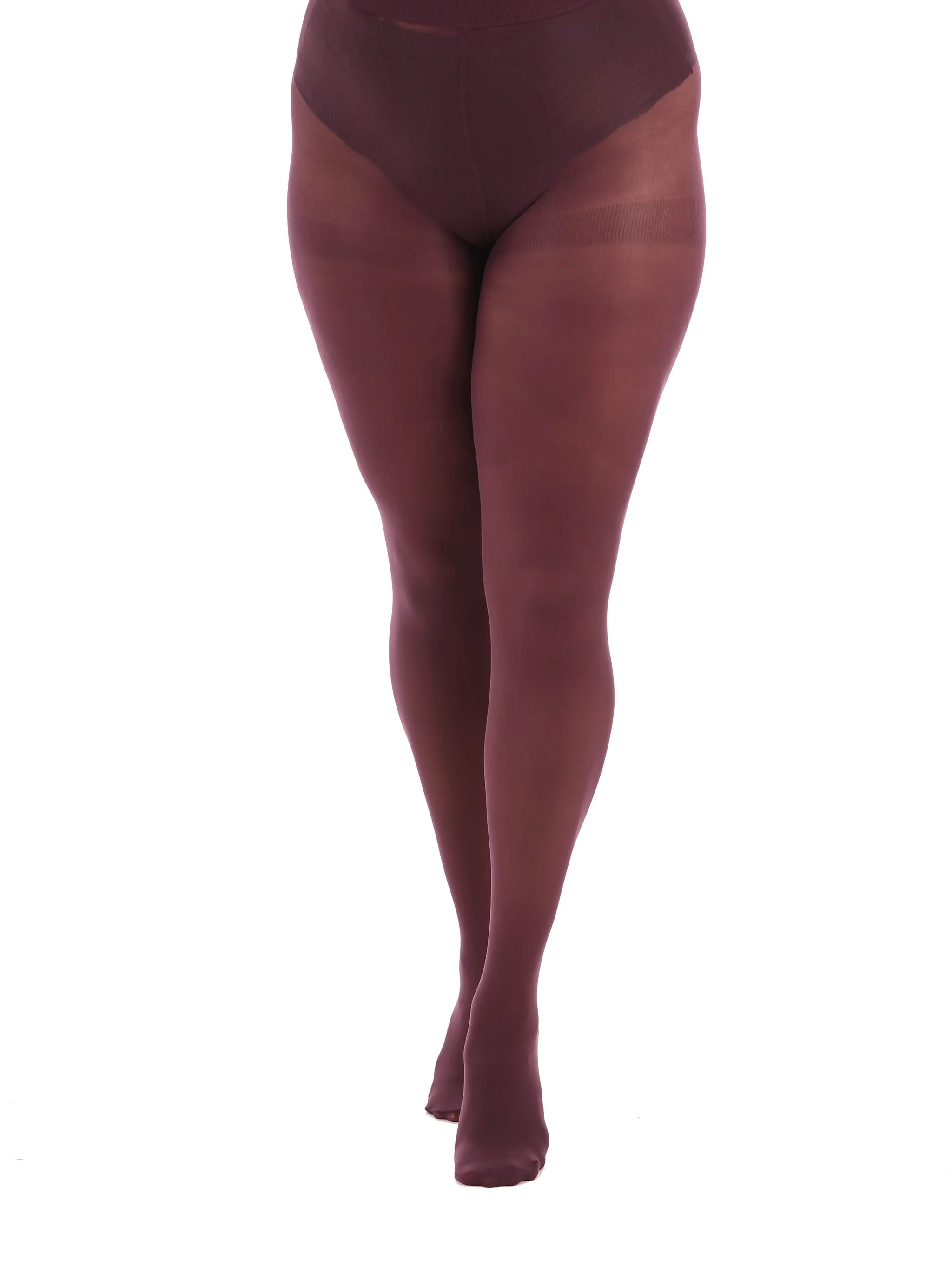 50 Denier Opaque Tights - Damson